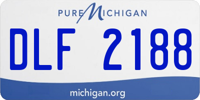 MI license plate DLF2188