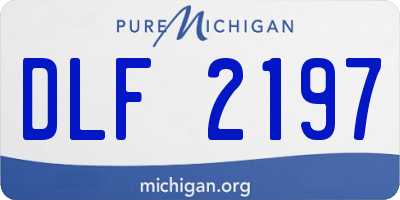 MI license plate DLF2197