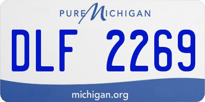 MI license plate DLF2269