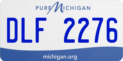 MI license plate DLF2276