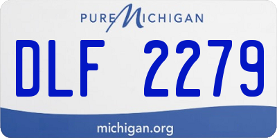 MI license plate DLF2279