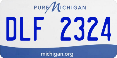 MI license plate DLF2324