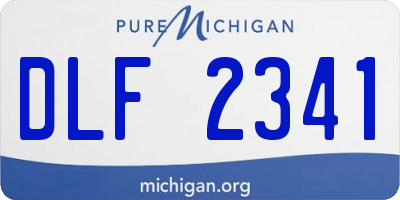 MI license plate DLF2341