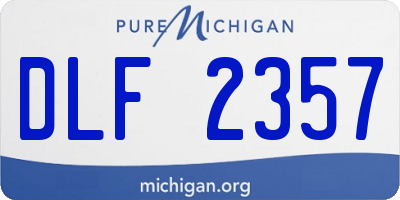 MI license plate DLF2357