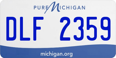 MI license plate DLF2359