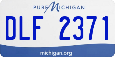 MI license plate DLF2371