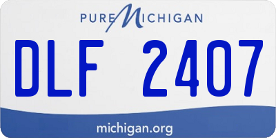 MI license plate DLF2407