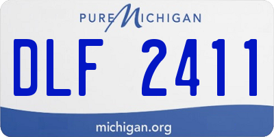 MI license plate DLF2411