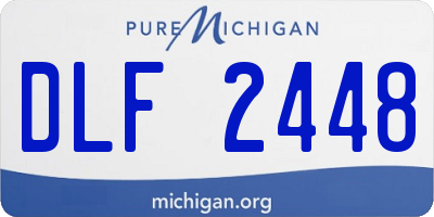 MI license plate DLF2448