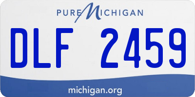 MI license plate DLF2459