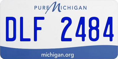 MI license plate DLF2484