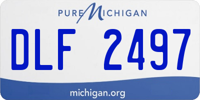 MI license plate DLF2497