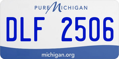MI license plate DLF2506