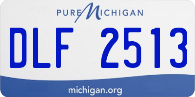 MI license plate DLF2513