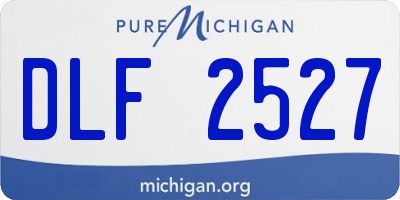 MI license plate DLF2527