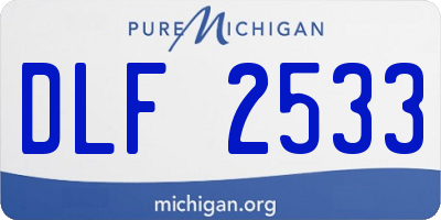 MI license plate DLF2533