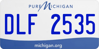 MI license plate DLF2535