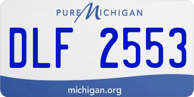 MI license plate DLF2553