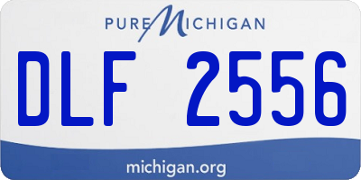 MI license plate DLF2556