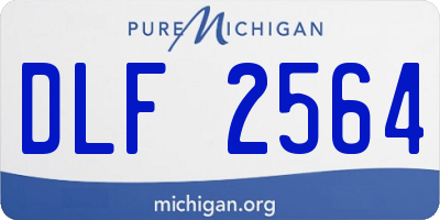 MI license plate DLF2564