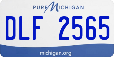MI license plate DLF2565