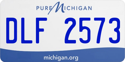 MI license plate DLF2573