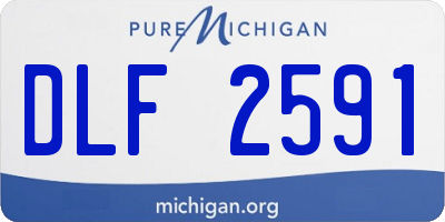 MI license plate DLF2591