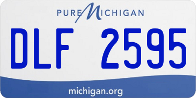 MI license plate DLF2595