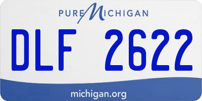 MI license plate DLF2622