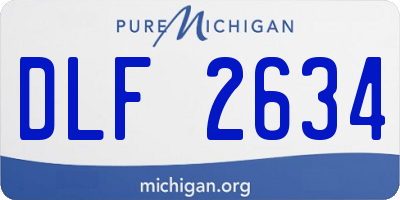 MI license plate DLF2634