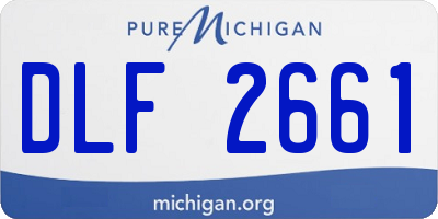 MI license plate DLF2661