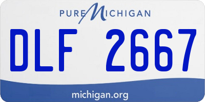 MI license plate DLF2667