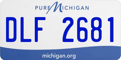 MI license plate DLF2681