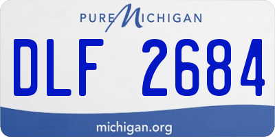 MI license plate DLF2684