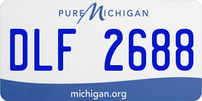 MI license plate DLF2688