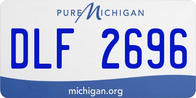 MI license plate DLF2696