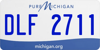 MI license plate DLF2711