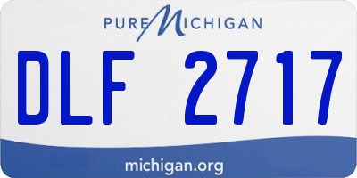 MI license plate DLF2717