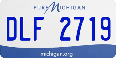 MI license plate DLF2719
