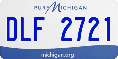 MI license plate DLF2721