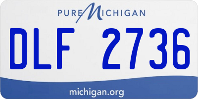 MI license plate DLF2736