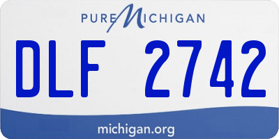 MI license plate DLF2742