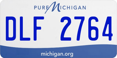 MI license plate DLF2764