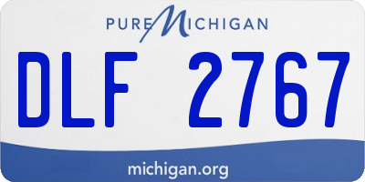 MI license plate DLF2767