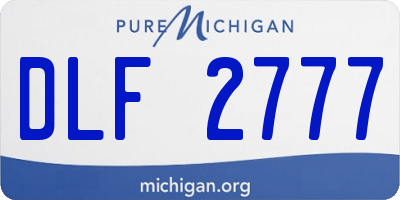MI license plate DLF2777