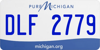 MI license plate DLF2779