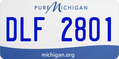 MI license plate DLF2801