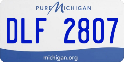 MI license plate DLF2807