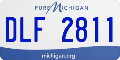 MI license plate DLF2811