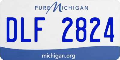 MI license plate DLF2824